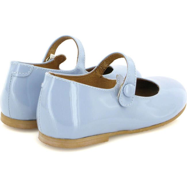 Patent Leather Mary Jane Ballerina, Sky Blue - Mary Janes - 5