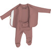 Bonsie Skin to Skin Footie, Blush - Footie Pajamas - 3