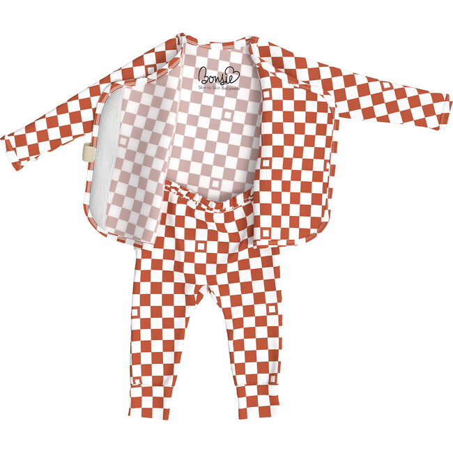 Bonsie Skin to Skin Footless, Checker - Bodysuits - 3