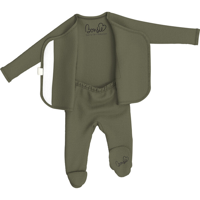 Bonsie Skin to Skin Footie, Oliveyou - Bodysuits - 3