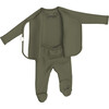 Bonsie Skin to Skin Footie, Oliveyou - Bodysuits - 3