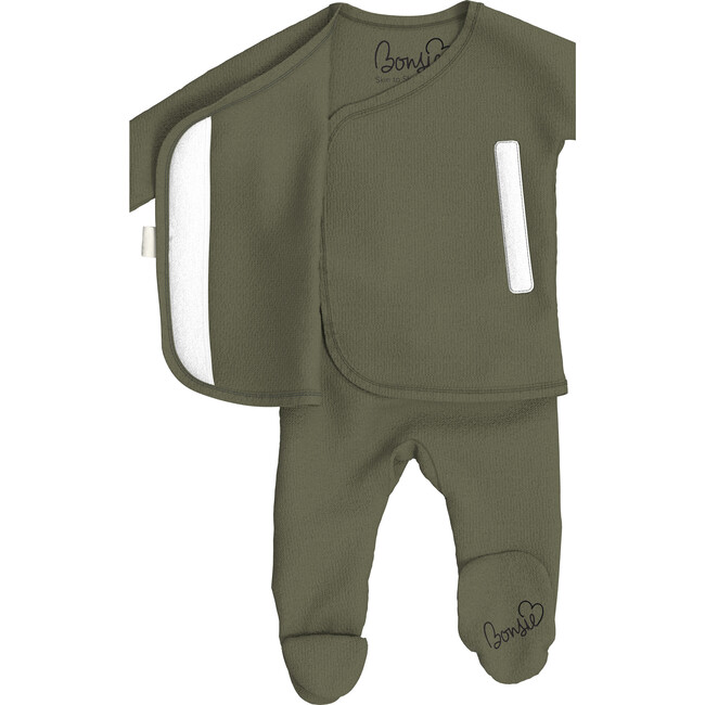 Bonsie Skin to Skin Footie, Oliveyou - Bodysuits - 5