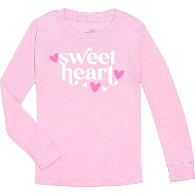 Sweetheart Long Sleeve Shirt, Pink