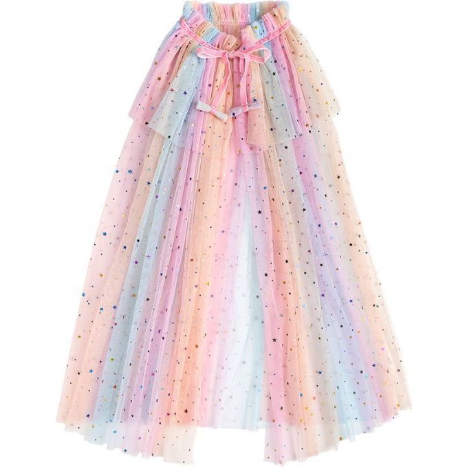 Pastel Rainbow Cape, Multi - Costume Accessories - 1