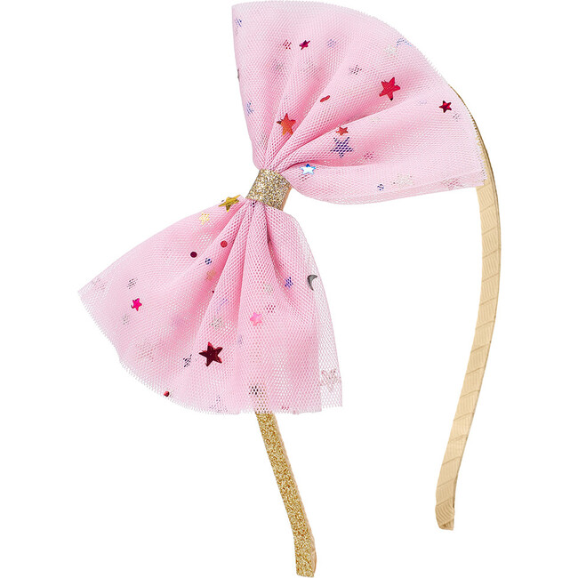 Star Bow Headband, Pink