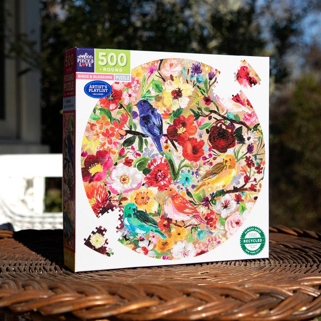 Birds & Blossom 500 Piece Puzzle - Puzzles - 2