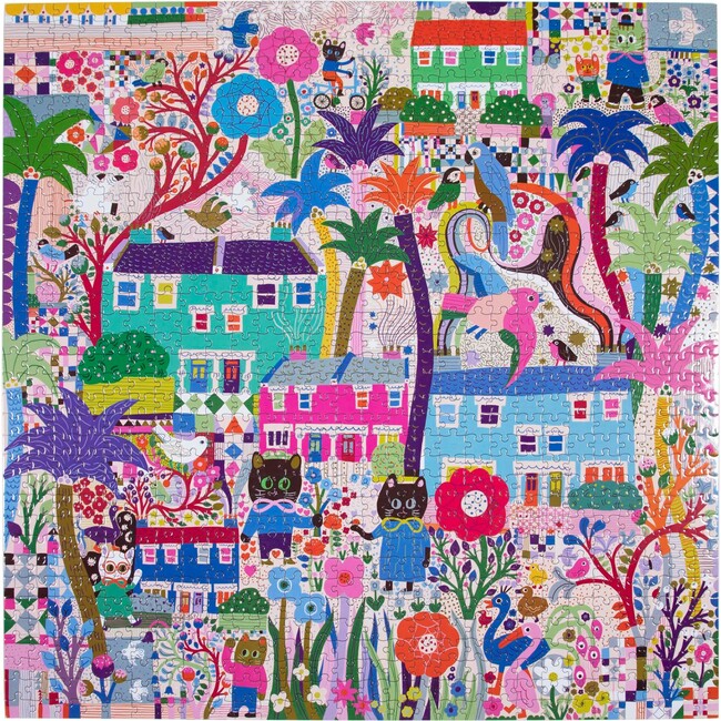 Cats Around Town 1,000 Piece Puzzle - Puzzles - 4