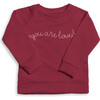 The Organic Pullover Sweatshirt You Are Loved, Cranberry - Sweatshirts - 1 - thumbnail