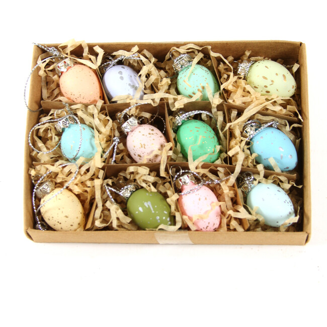 Enchanted Forest Egg Ornament, Set of 12 - Ornaments - 1
