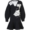 Women's Juliet Drop-Waist Mini Skirt Dress, Black/Chalk - Dresses - 1 - thumbnail