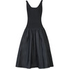 Women's Inessa Drop Waist Taffeta Skirt Dress, Black - Dresses - 1 - thumbnail
