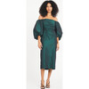 Women's Charlotte Off-Shoulder Dress With Puffed Sleeves, Martini - Dresses - 2