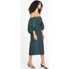 Women's Charlotte Off-Shoulder Dress With Puffed Sleeves, Martini - Dresses - 4