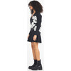 Women's Juliet Drop-Waist Mini Skirt Dress, Black/Chalk - Dresses - 4 - thumbnail