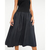 Women's Inessa Drop Waist Taffeta Skirt Dress, Black - Dresses - 3