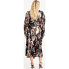 Women's Annika Long Sleeve V-Neck Dress, Black Multi - Dresses - 5