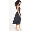 Women's Inessa Drop Waist Taffeta Skirt Dress, Black - Dresses - 4