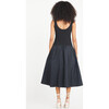 Women's Inessa Drop Waist Taffeta Skirt Dress, Black - Dresses - 5 - thumbnail