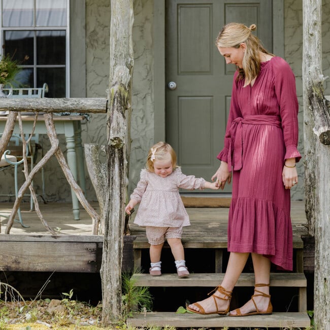 Women's Vivianne Dress With Removable Belt, Cranberry - Dresses - 2