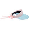 Women's Ricky Visor, Pale Pink And Aqua - Hats - 4