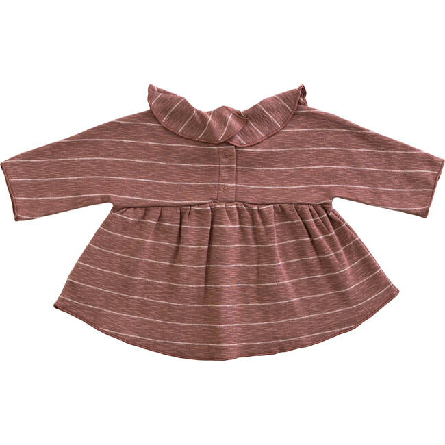 Striped Frill T-Shirt, Purplewood - Tees - 2