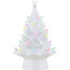 13" Ceramic Easter Bunny, White Tree - Accents - 1 - thumbnail