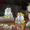 Set of 2 Ceramic Bunny Cottages - Accents - 2