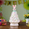8" Ceramic Easter Bunny, White Tree - Accents - 2