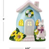 Set of 2 Ceramic Bunny Cottages - Accents - 3
