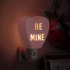 Ceramic Candy Heart Be Mine Pink Nightlight - Accents - 2