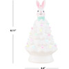 8" Ceramic Easter Bunny, White Tree - Accents - 3