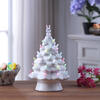 13" Ceramic Easter Bunny, White Tree - Accents - 2