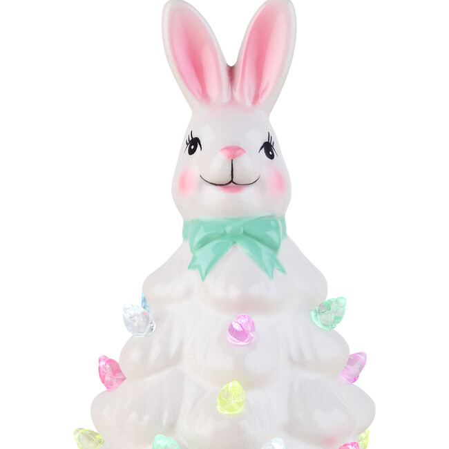 8" Ceramic Easter Bunny, White Tree - Accents - 4