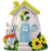 Set of 2 Ceramic Bunny Cottages - Accents - 5