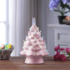 Ceramic Easter Bunny, Pink Tree - Accents - 2