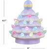 Set of 3 Ceramic Miniature Trees with Easter Egg Toppers - Accents - 3