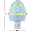 Ceramic Easter Egg Blue Nightlight - Accents - 3