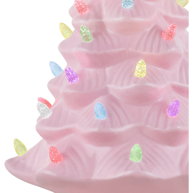 Ceramic Easter Bunny, Pink Tree - Accents - 5