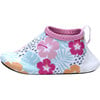 Tropical Hibiscus Water Booties, White - Booties - 2