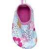 Tropical Hibiscus Water Booties, White - Booties - 6