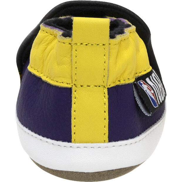 Lakers Logo Booties, Yellow & Purple - Booties - 4