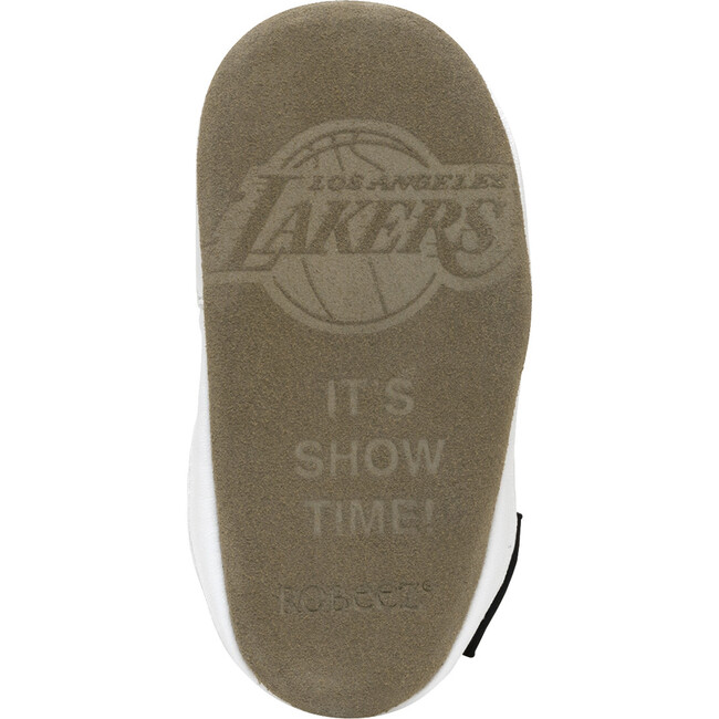 Lakers Logo Booties, Yellow & Purple - Booties - 5