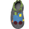 Train Blocks Booties, Grey - Booties - 6