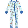 Flyer Newborn Convertible One-Piece, Blue - Rompers - 1 - thumbnail