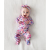 Lyric Tie Front Ruffled Kimono, Pink - Mixed Apparel Set - 2