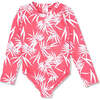 Wave Chaser 4-Way Stretch Surf Suit, Pink And White - One Pieces - 1 - thumbnail