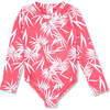 Wave Chaser Baby 4-Way Stretch Surf Suit, Pink And White - One Pieces - 1 - thumbnail