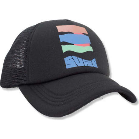 Surf Trucker Hat, Black - Hats - 1