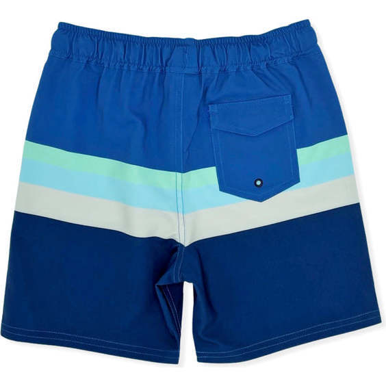 Voyager 4-Way Stretch Boardshorts, Navy And Multicolors - Swim Trunks - 2