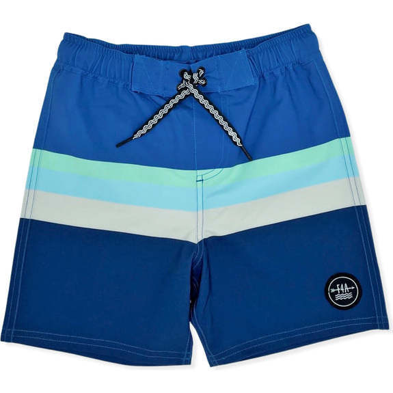 Voyager Baby 4-Way Stretch Boardshorts, Navy And Multicolors - Swim Trunks - 1